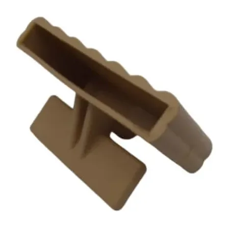 Embout EPV agrafe / vis pour lattes 63 x 8 mm